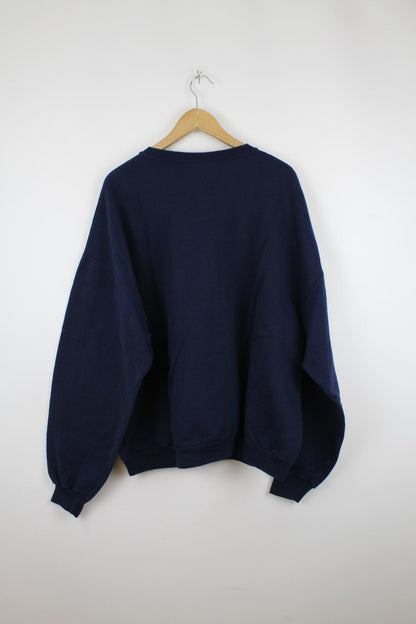 Vintage Jerzees Christmas Sweater Blau - XXL