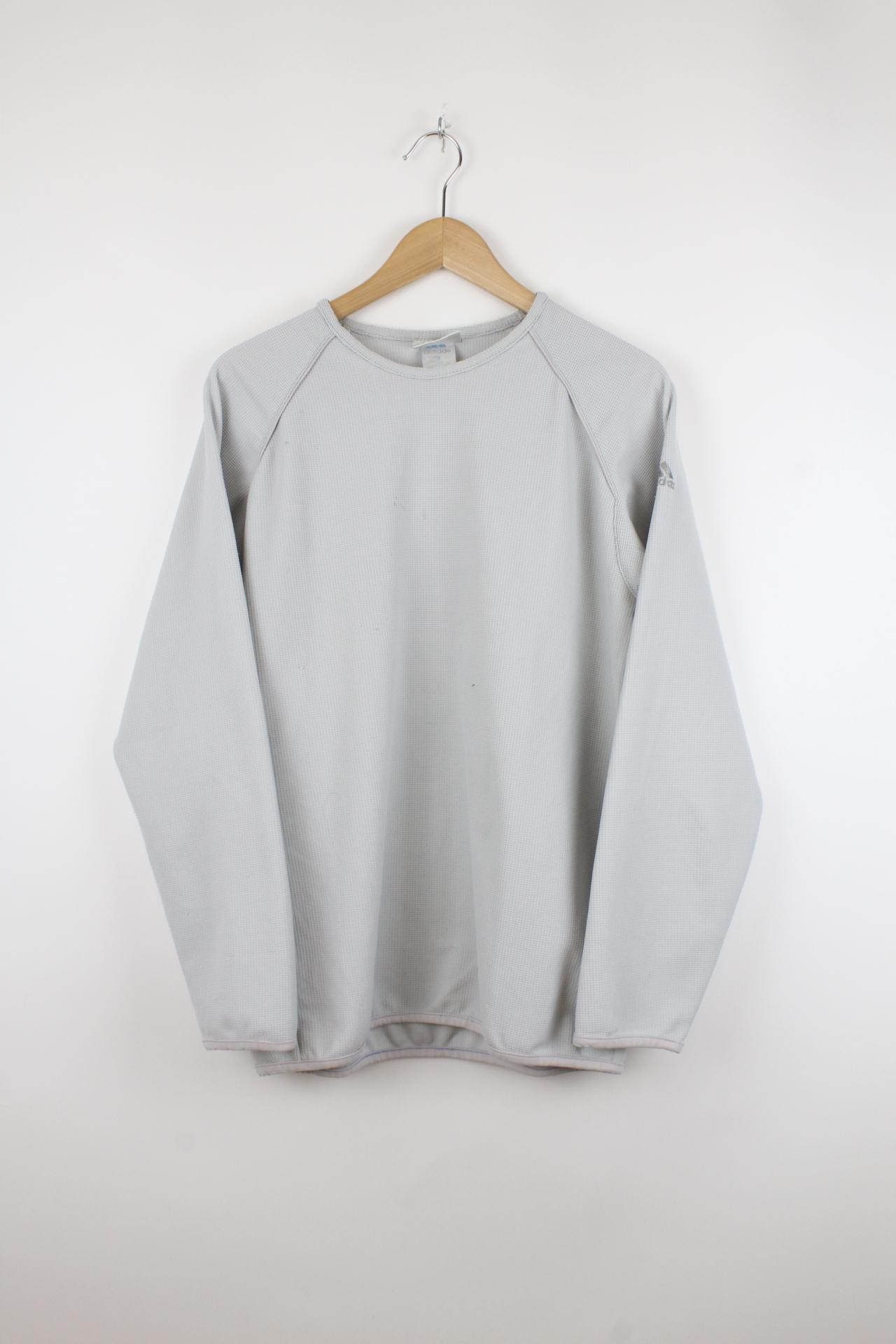 Vintage Adidas Sweater Grau - L