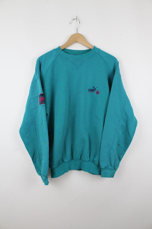 Vintage Puma Sweater Blau - M
