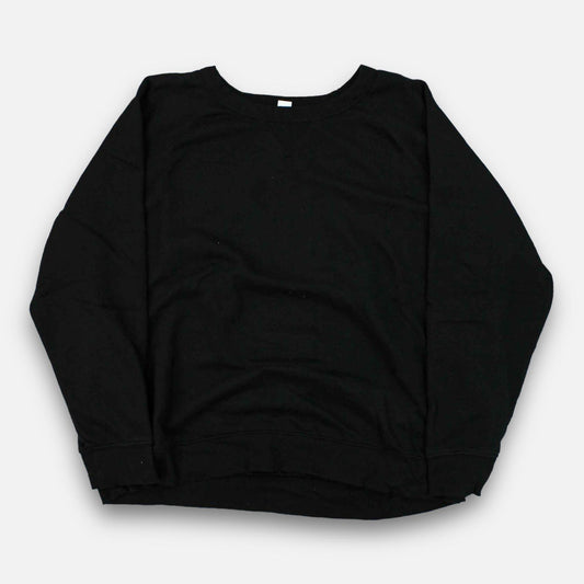 Vintage Basic Sweater Schwarz - L
